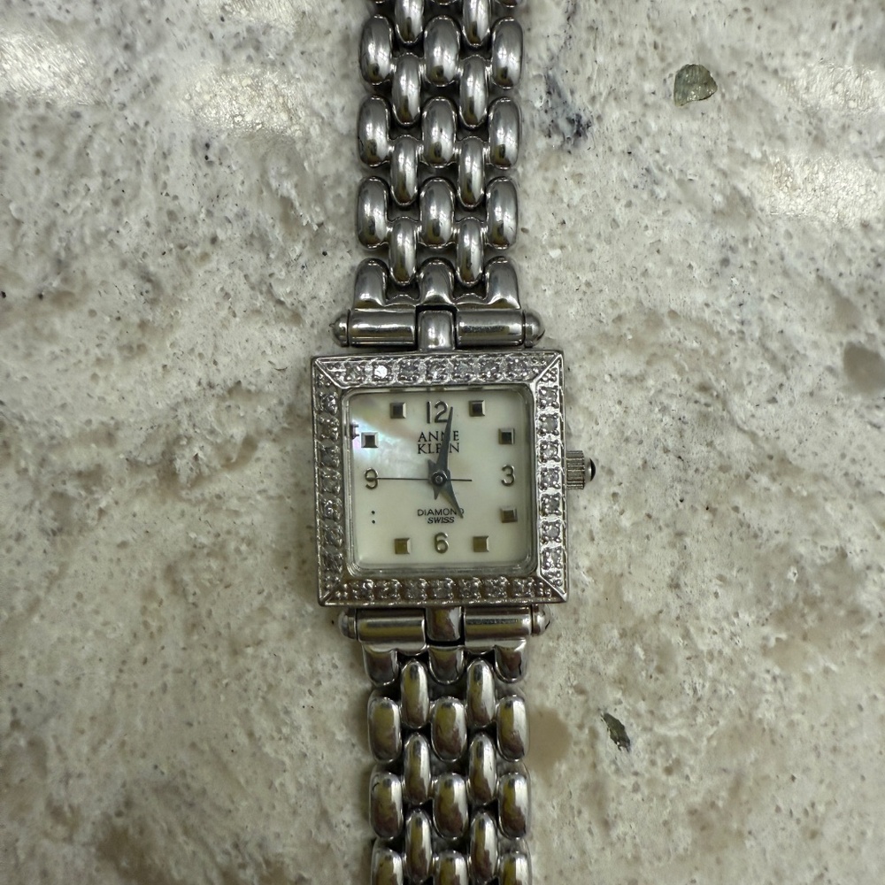 NWT - Vintage Anne Klein Swiss Diamond Collectiom Square face